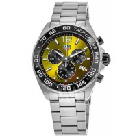 Replica Tag Heuer Formula 1 Quartz Chronograph Yellow Dial Steel Men‘s Watch CAZ101AM.BA0842