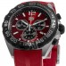 Replica Tag Heuer Formula 1 Chronograph Red Dial Rubber Strap Men‘s Watch CAZ101AN.FT8055