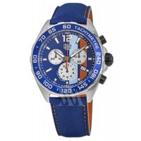 Replica Tag Heuer Formula 1 Quartz Chronograph Gulf Special Edition Blue Dial Men‘s Watch CAZ101N.FC8243