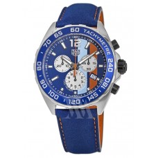 Replica Tag Heuer Formula 1 Quartz Chronograph Gulf Special Edition Blue Dial Men‘s Watch CAZ101N.FC8243