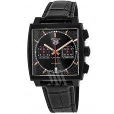 Replica Tag Heuer Monaco Chronograph Special Edition Black Dial Men‘s Watch CBL2180.FC6497