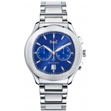 Replica Piaget Polo Blue Chronograph Dial Men‘s Watch G0A41006