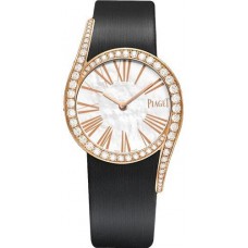 Replica Piaget Limelight Gala Mother of Pearl Dial Diamond Black Satin Strap Women‘s Watch G0A41291