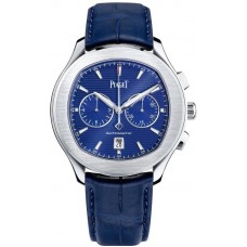 Replica Piaget Polo S Blue Chronograph Dial Men‘s Watch G0A43002