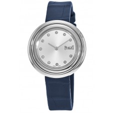 Replica Piaget Possession 34mm Silver Diamond Dial Blue Women‘s Watch G0A43090
