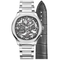Replica Piaget Polo Skeleton Grey Steel Men‘s Watch G0A45001&