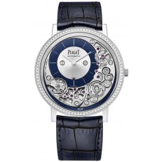 Replica Piaget Altiplano Ultimate Automatic Silver Dial Diamond White Gold Men‘s Watch G0A45121