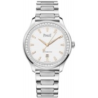 Replica Piaget Polo Date White Dial Diamond Steel Men‘s Watch G0A46019