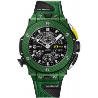 Replica Hublot Big Bang Unico Black Skeleton Dial Green Men‘s Watch H416.YG.5220.VR