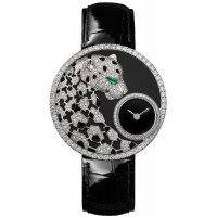 Replica Cartier Joaillere Panthere Black Dial Diamond Women‘s Watch HPI01294