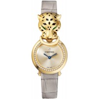 Replica Cartier Panthere Allongee Small Golden Dial Yellow Gold Women‘s Watch HPI01297