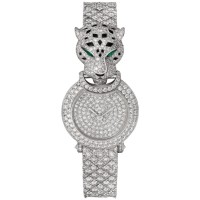 Replica Cartier La Panthere De Cartier Medium White Gold Diamond Women‘s Watch HPI01425