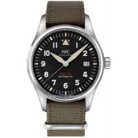 Replica IWC Pilot‘s Automatic Spitfire Black Dial Textile Strap Men‘s Watch IW326801