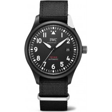 Replica IWC Pilot‘s Top Gun Black Dial Fabric Strap Men‘s Watch IW326906
