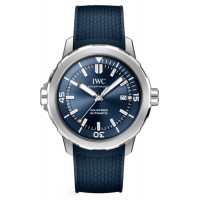 Replica IWC Aquatimer Automatic Blue Dial Rubber Strap Men‘s Watch IW328801