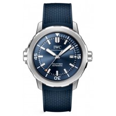 Replica IWC Aquatimer Automatic Blue Dial Rubber Strap Men‘s Watch IW328801