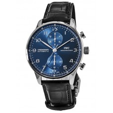 Replica IWC Portugieser Automatic Chronograph Blue Dial Men‘s Watch IW371606