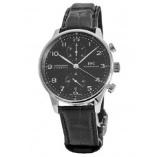 Replica IWC Portugieser Automatic Chronograph Black Dial Men‘s Watch IW371609