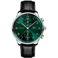 Replica IWC Portugieser Automatic Chronograph Green Dial Men‘s Watch IW371615
