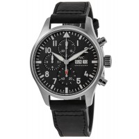 Replica IWC Pilot‘s Chronograph Black Dial Men‘s Watch IW378001