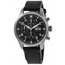 Replica IWC Pilot‘s Chronograph Black Dial Men‘s Watch IW378001