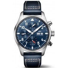 Replica IWC Pilot‘s Chronograph Blue Dial Men‘s Watch IW378003