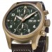 Replica IWC Pilot‘s Spitfire Chronograph Green Dial Brown Men‘s Watch IW387902