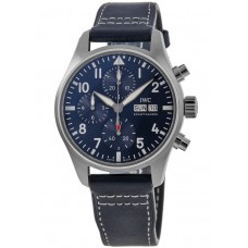 Replica IWC Pilot‘s Chronograph Blue Dial Men‘s Watch IW388101