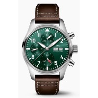 Replica IWC Pilot‘s Green Dial Steel Men‘s Watch IW388103&