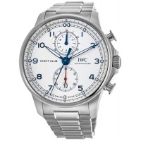 Replica IWC Portugieser Yacht Club Chronograph Silver Dial Steel Men‘s Watch IW390702