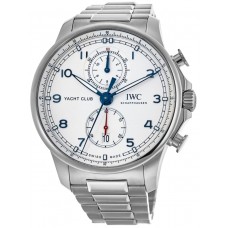 Replica IWC Portugieser Yacht Club Chronograph Silver Dial Steel Men‘s Watch IW390702