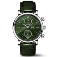 Replica IWC Portofino Chronograph Green Dial Men‘s Watch IW391405