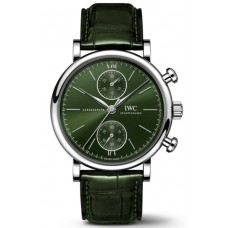 Replica IWC Portofino Chronograph Green Dial Men‘s Watch IW391405