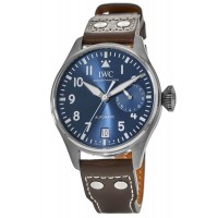 Replica IWC Big Pilot‘s Le Petit Prince Blue Dial Brown Leather Men‘s Watch IW501002