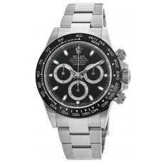 Replica Rolex Cosmograph Daytona Oystersteel Black Dial Ceramic Bezel Men‘s Watch M116500LN-0002