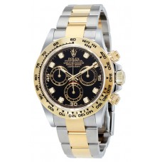 Replica Rolex Cosmograph Daytona Cosmograph Black Diamond Dial Men‘s Watch M116503-0008
