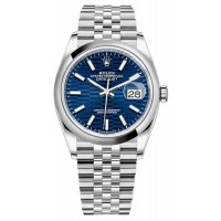 Replica Rolex Datejust 36 Blue Fluted-Motif Dial Women‘s Watch M126200-0021