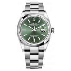 Replica Rolex Datejust 36 Mint Green Dial Women‘s Watch M126200-0024