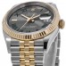 Replica Rolex Datejust 36 Steel &Yellow Gold Slate Wimbledon Dial Jubilee Women‘s Watch M126233-0035
