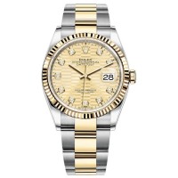 Replica Rolex Datejust 36 Yellow Gold Golden Fluted-Motif Diamond Dial Women‘s Watch M126233-0046 Replica Rolex Datejust 36 Yellow Gold Golden Fluted-Motif Diamond Dial Women‘s Watch M126233-0046