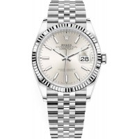 Replica Rolex Datejust 36 Steel &White Gold Silver Dial Women‘s Watch M126234-0013