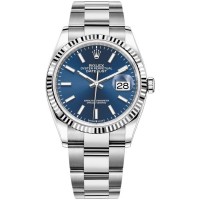 Replica Rolex Datejust 36 Steel &White Gold Blue Dial Women‘s Watch M126234-0018