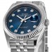Replica Rolex Datejust 36 Steel &White Gold Blue Diamond Dial Women‘s Watch M126234-0037