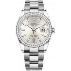 Replica Rolex Datejust 36 White Gold &Diamonds Silver Dial Women‘s Watch M126284RBR-0006 Replica Rolex Datejust 36 White Gold &Diamonds Silver Dial Women‘s Watch M126284RBR-0006