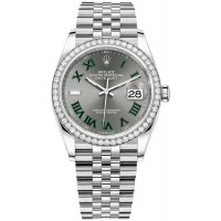 Replica Rolex Datejust 36 White Gold &Diamonds Slate Roman Dial Women‘s Watch M126284RBR-0037 Replica Rolex Datejust 36 White Gold &Diamonds Slate Roman Dial Women‘s Watch M126284RBR-0037