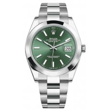 Replica Rolex Datejust 41 Mint Green Dial Men‘s Watch M126300-0019
