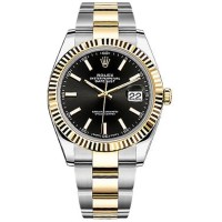 Replica Rolex Datejust 41 Black Dial Men‘s Watch M126333-0013&