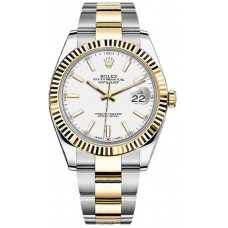 Replica Rolex Datejust 41 Steel &Yellow Gold White Dial Oystersteel Men‘s Watch M126333-0015 Replica Rolex Datejust 41 Steel &Yellow Gold White Dial Oystersteel Men‘s Watch M126333-0015