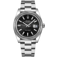 Replica Rolex Datejust 41 Black Dial Men‘s Watch M126334-0017
