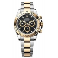 Replica Rolex Cosmograph Daytona and Yellow Gold Black Dial Men‘s Watch M126503-0003